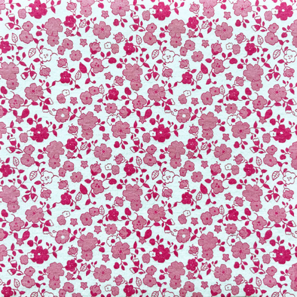 Paviot, Serviette, bedruckt mit L:iberty Rose Motiv, pink